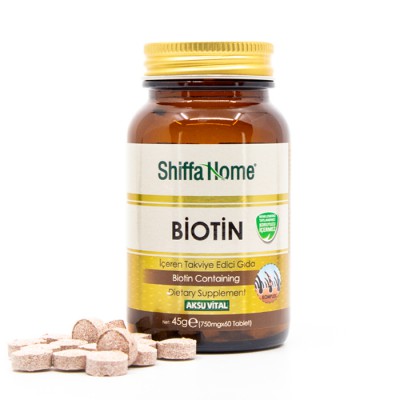 Shiffa Home Bitkisel Biotin 60 Tablet 750 mg
